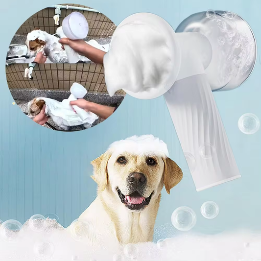 Pet FUR-EVER CLEAN Automatic Foaming Soap Dispenser and Bath Brush