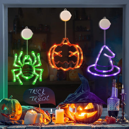 Halloween Window Lights with Suction Cup Battery Operated