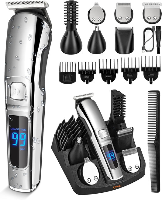 6 In 1 Beard Trimmer,Cordless Hair Clippers kit for men