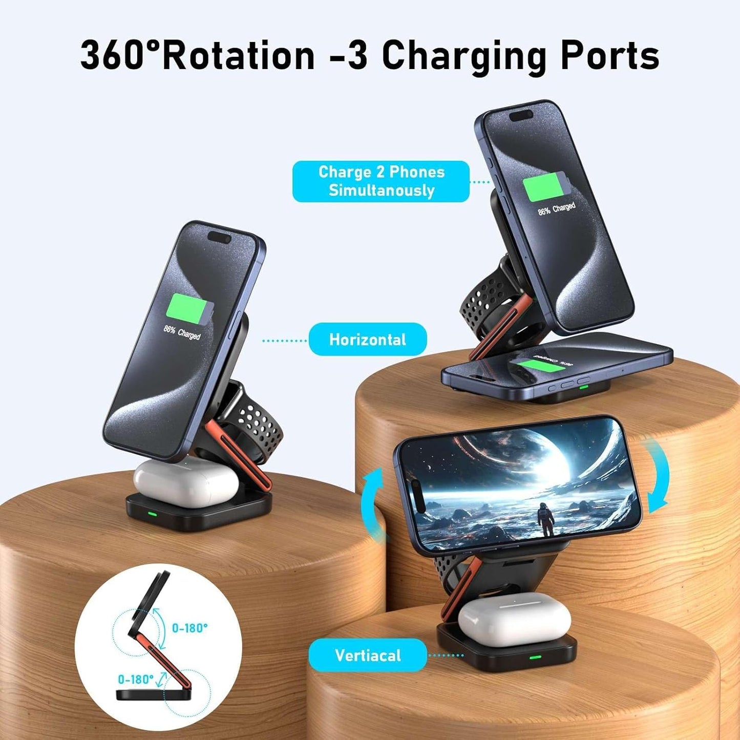 Foldable Magnetic Wireless Charger