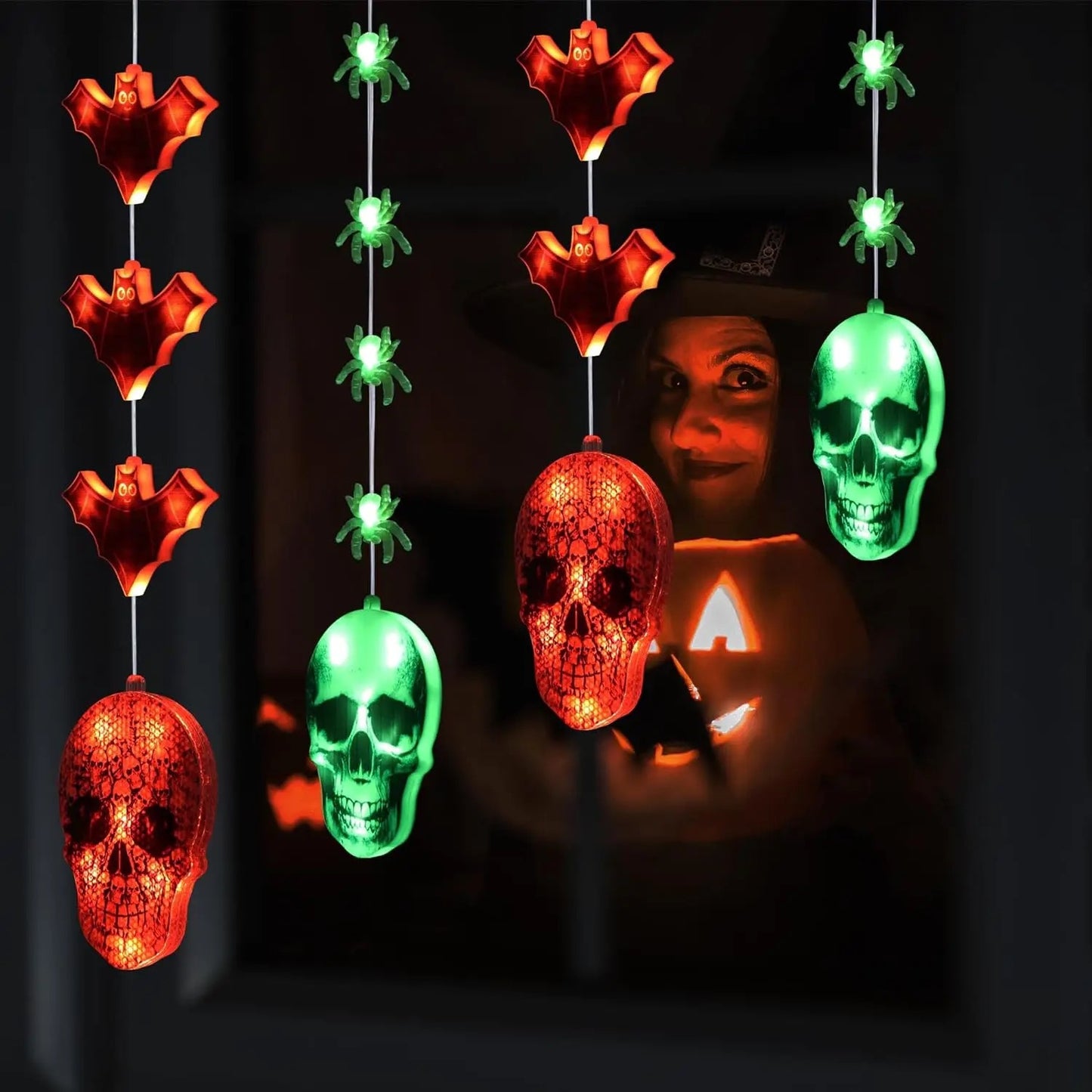 Halloween Window Lights with Suction Cup Battery Operated