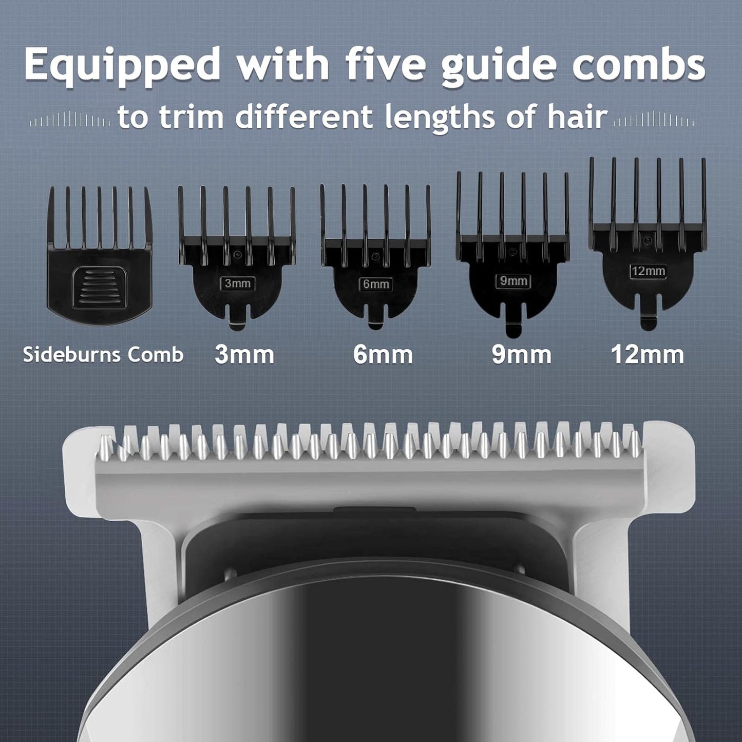 6 In 1 Beard Trimmer,Cordless Hair Clippers kit for men