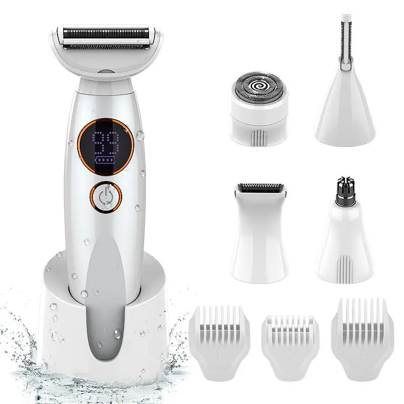 5 in 1 Lady Shaver Electric Razor Painless Bikini Trimmer